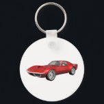 1970 Corvette Sports Car: Red Finish Keychain<br><div class="desc">This item is totally customizable!  You can add your own text,  background,  or images to this design!   The Artwork featured on this product was created with 3DS Max 3D Modeling Software.  No photographs where used in the creation of this item.  3D Modeling by: Brady Arnold.</div>