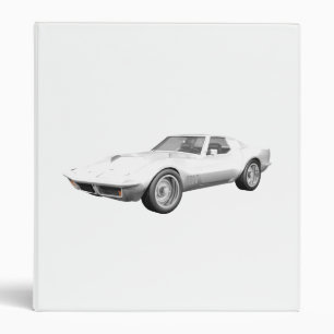 1970 Corvette Sports Car: White Finish: Binder