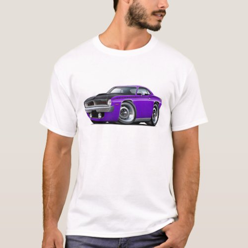 1970 Cuda AAR Purple Car T_Shirt