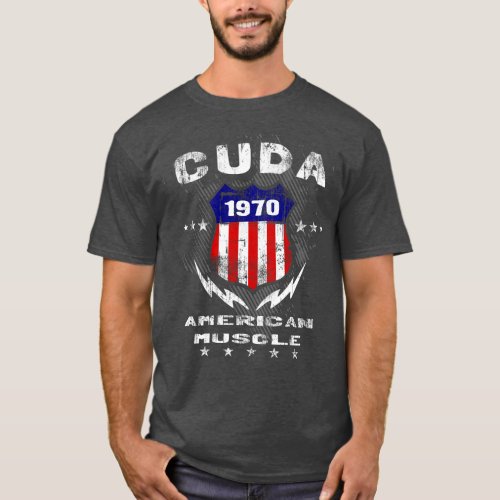 1970 Cuda American Muscle T_Shirt