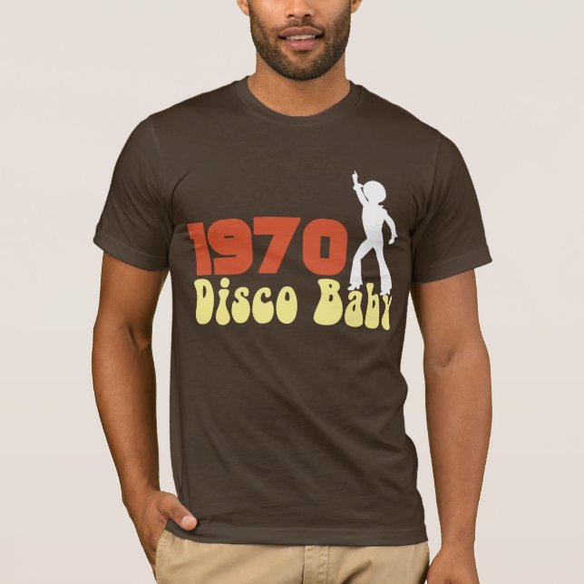 1970 DISCO Baby Graphic RETRO BIRTHDAY Tee (Front)
