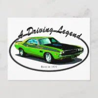 1970 Dodge challenger Postcard | Zazzle