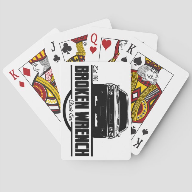 1970 Dodge Challenger Service Shop Poker Cards (Back)