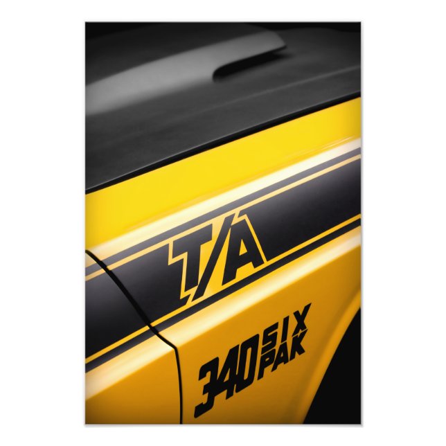 1970 Dodge Challenger T/A 340 Six Pak Photo Print (Front)