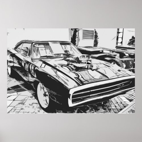 1970 Dodge Charger Poster