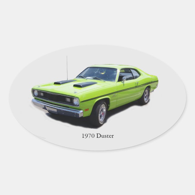 1970 Duster Oval Sticker (Front)