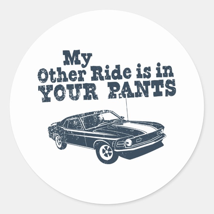 1970 Ford Mustang Mach 1 428 Round Sticker