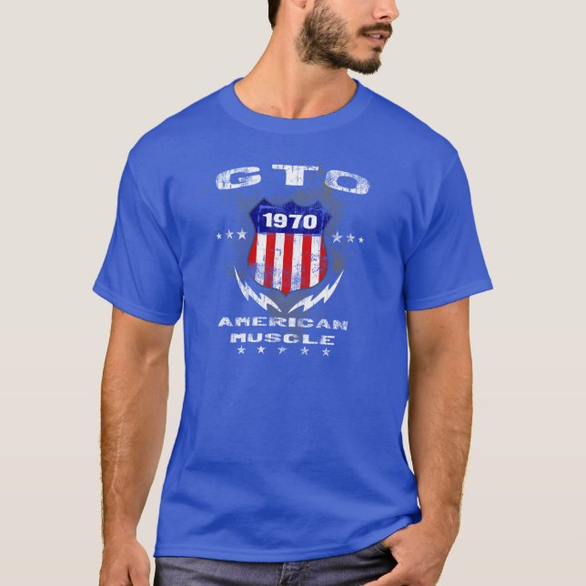 1970 GTO American Muscle v3 T-Shirt (Front)