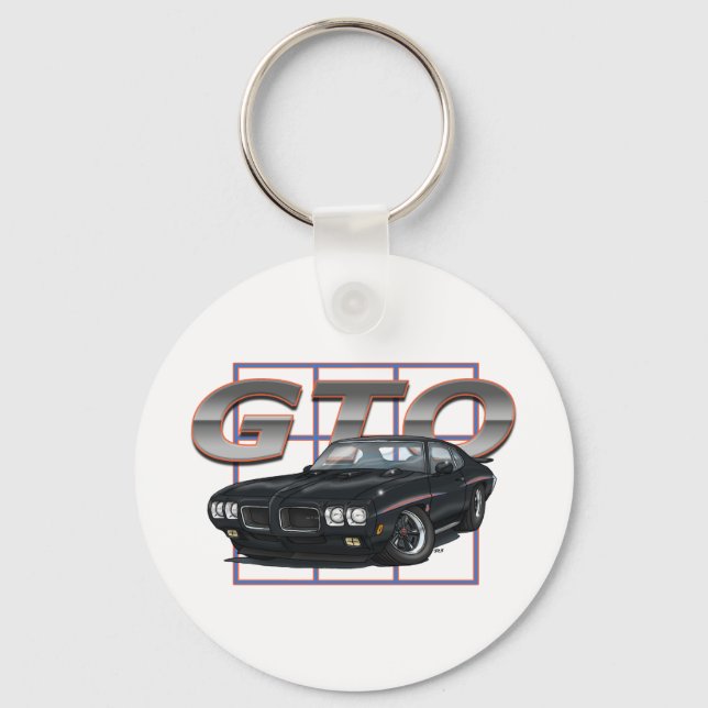 1970 GTO Black Keychain (Front)