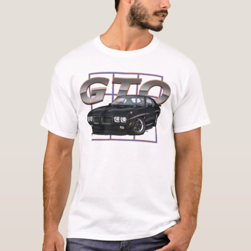 1970 GTO Black T_Shirt