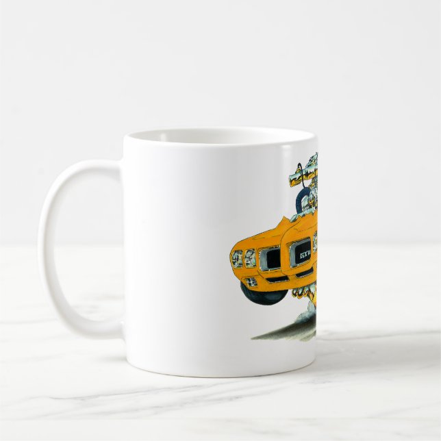 1970 GTO Orange Car Coffee Mug (Left)