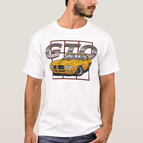 1970 GTO Orbit Orange T_Shirt