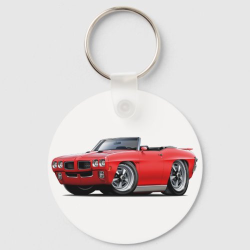 1970 GTO Red Convertible Keychain