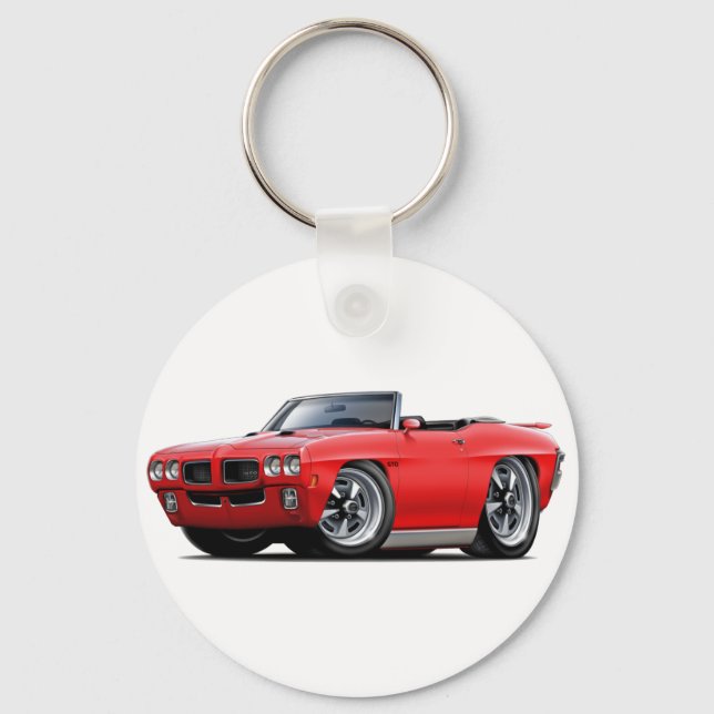 1970 GTO Red Convertible Keychain (Front)