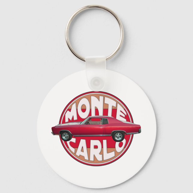 1970 Monte Carlo Red Keychain (Front)