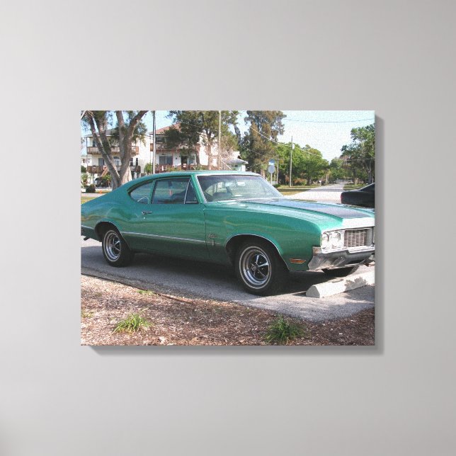1970 Oldsmobile Cutlass Sport Wrapped Canvas Print (Front)