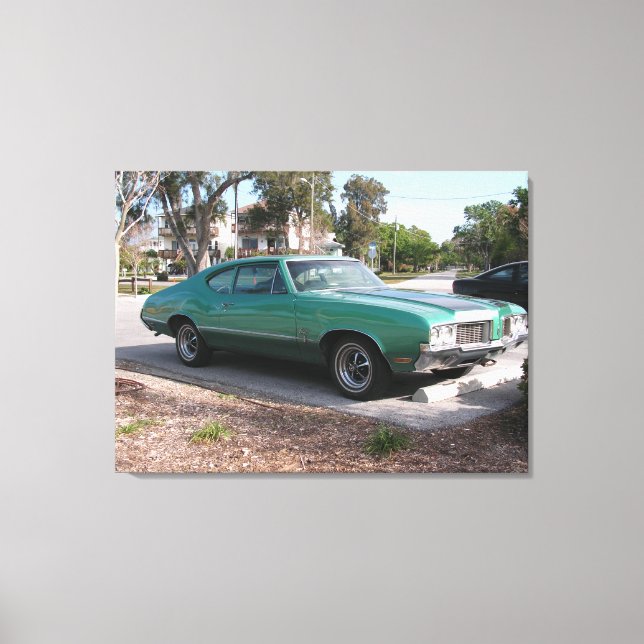 1970 Oldsmobile Cutlass Sport Wrapped Canvas Print (Front)