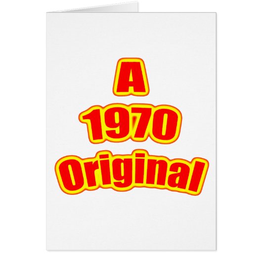1970 Original Red Cards (Front)