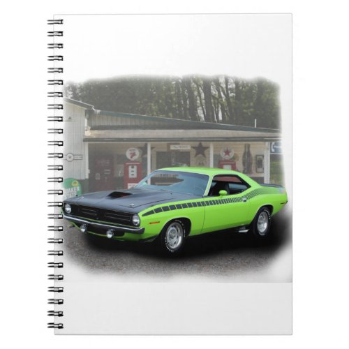 1970 Plymouth AAR Cuda in  filling statio series Notebook