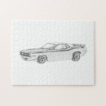 1970 Plymouth Barracuda Jigsaw Puzzle<br><div class="desc">A great gift idea for the 1970 Plymouth Barracuda automotive enthusiast. This simple Dodge Mopar design makes a unique personalized present for any classic car lover. Great for auto shows or gifts.</div>