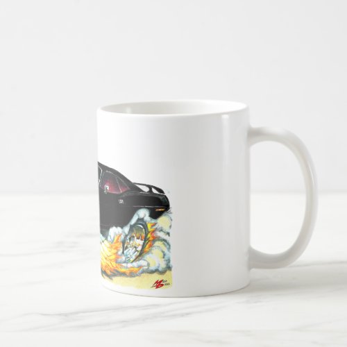 1970 Plymouth Cuda Black Car Coffee Mug