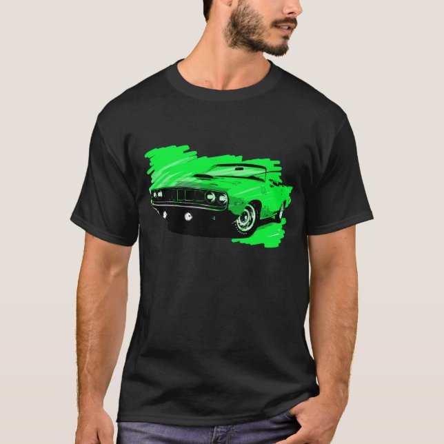 1970 Plymouth Cuda Convetible Car Tshirt (Front)