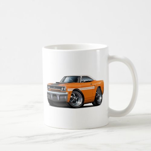 1970 Plymouth GTX Orange-White Top Car Coffee Mug
