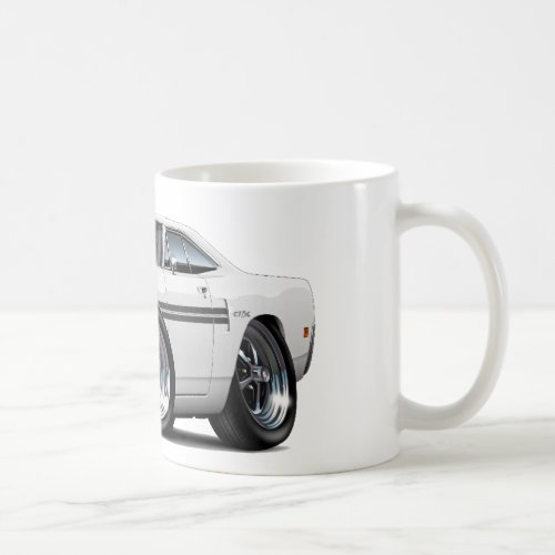 1970 Plymouth GTX White-Black Car Coffee Mug