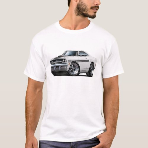 1970 Plymouth GTX White-Black Car T-Shirt