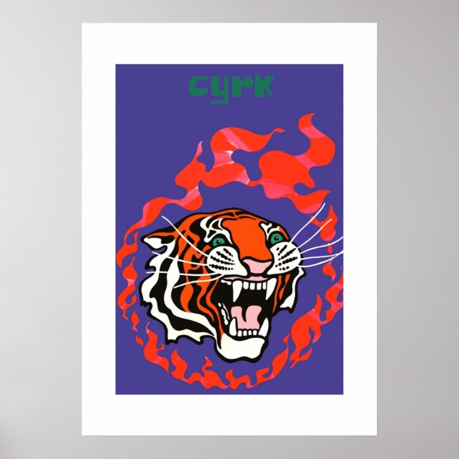 1970 Poland Circus Cyrk Advertising Poster (Front)