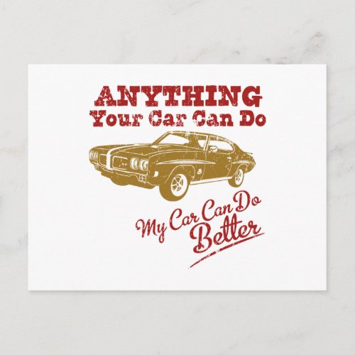 1970 Pontiac GTO 455 "JUDGE" Postcard