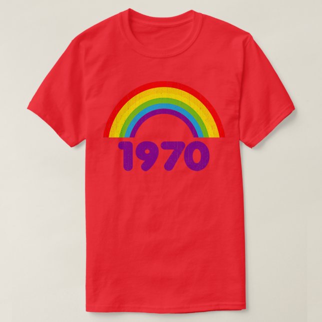 1970 Rainbow T-Shirt (Design Front)