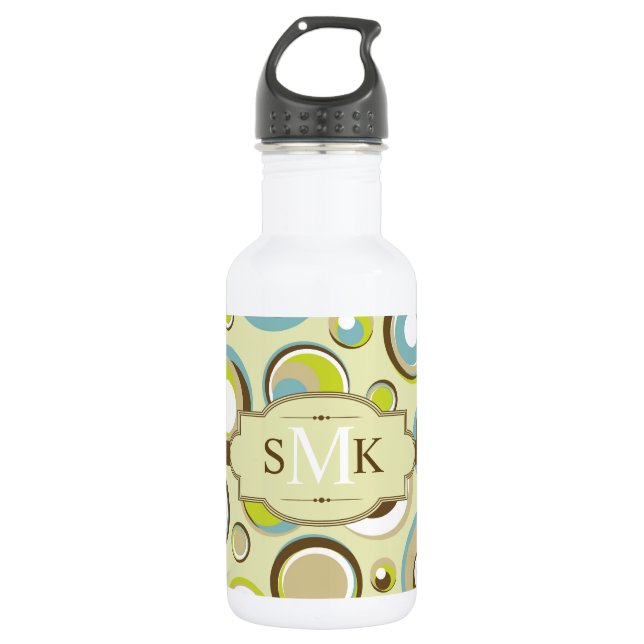 1970 Retro Circle Pattern 32. oz. Water Bottle (Front)