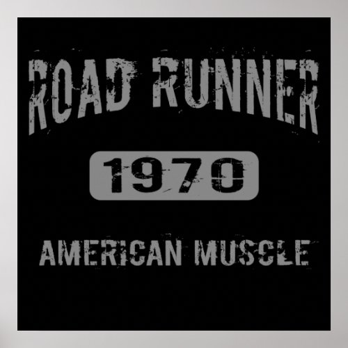 1970 Road Runner American Muscle Poster
