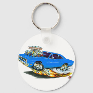 1970 Roadrunner Blue Car Keychain