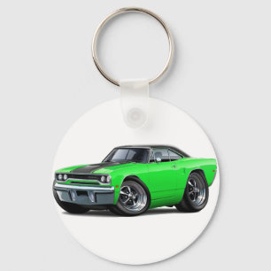 1970 Roadrunner Green-Black Top Keychain