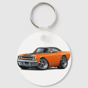 1970 Roadrunner Orange-Black Top Keychain