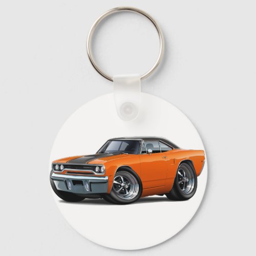 1970 Roadrunner Orange-Black Top Keychain
