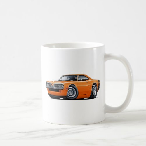 1970 Super Bee Orange-Black Car Coffee Mug