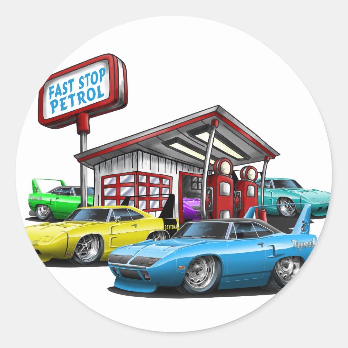 1970 Superbird Gas Station Stickers