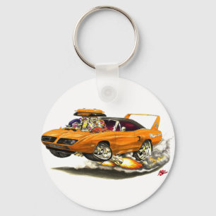 1970 Superbird Orange Car Keychain