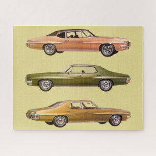 1970 three muscle cars jigsaw puzzle
