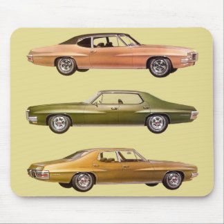 1970 three muscle cars mouse pad
