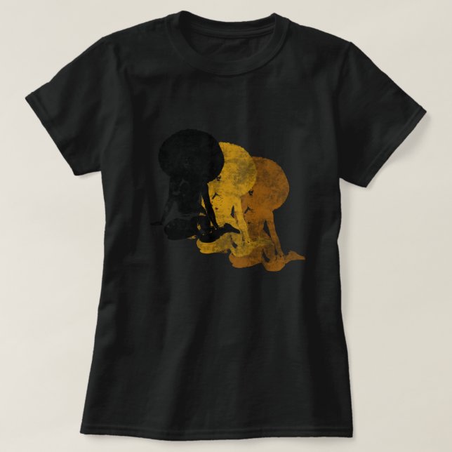 1970s 70s Music Funk Soul Sister T-Shirt (Design Front)