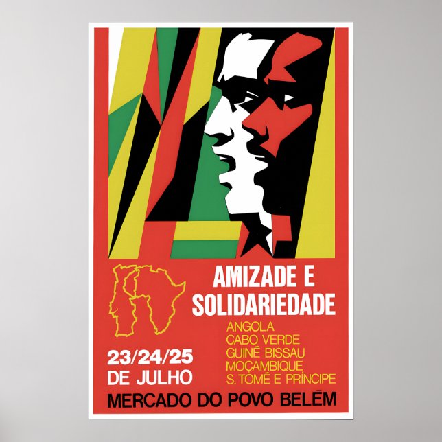 1970s African Propaganda Poster Friendshi (Front)