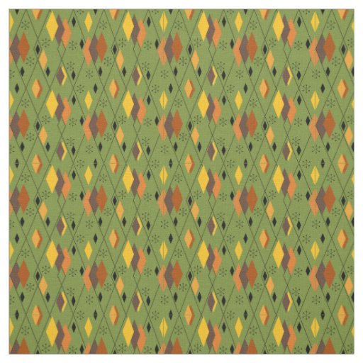 1970s Atomic Diamonds  Fabric