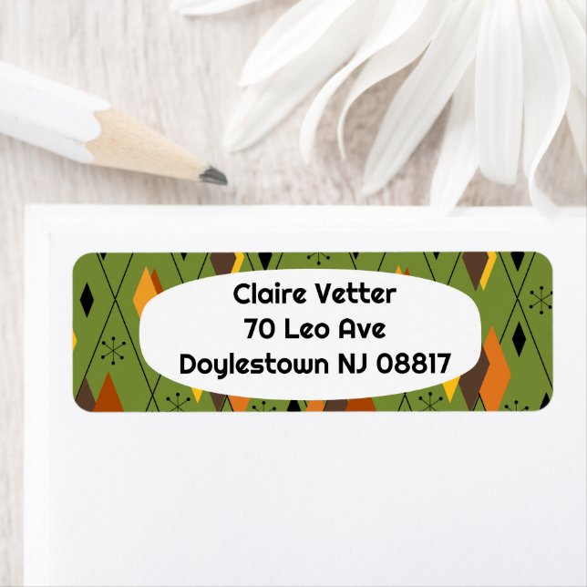 1970s Atomic Diamonds  Label (Insitu)