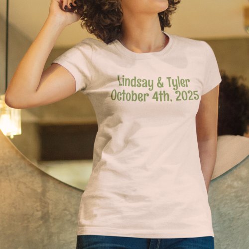 1970s Avocado_Text Bridesmaids T_Shirt