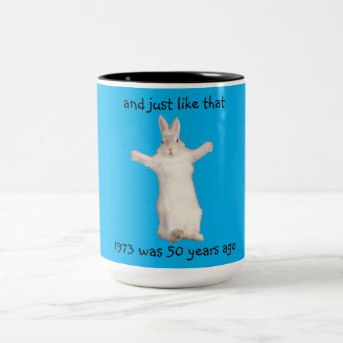 1970s Bunny Rabbit Humor Mug
