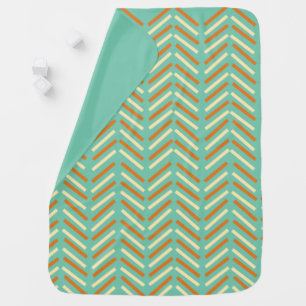 1970s Chevron Baby Blanket